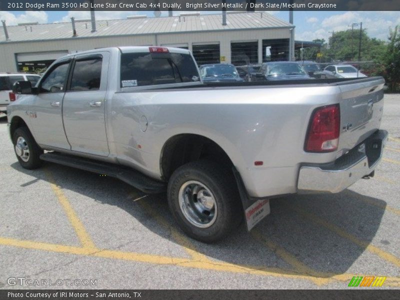 Bright Silver Metallic / Dark Slate/Medium Graystone 2012 Dodge Ram 3500 HD Lone Star Crew Cab 4x4 Dually