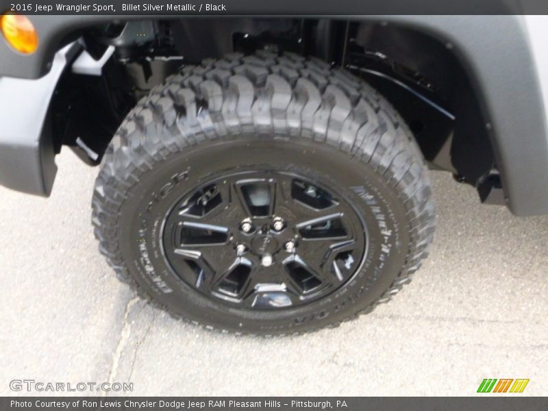 Billet Silver Metallic / Black 2016 Jeep Wrangler Sport