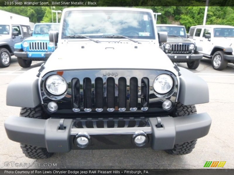 Billet Silver Metallic / Black 2016 Jeep Wrangler Sport