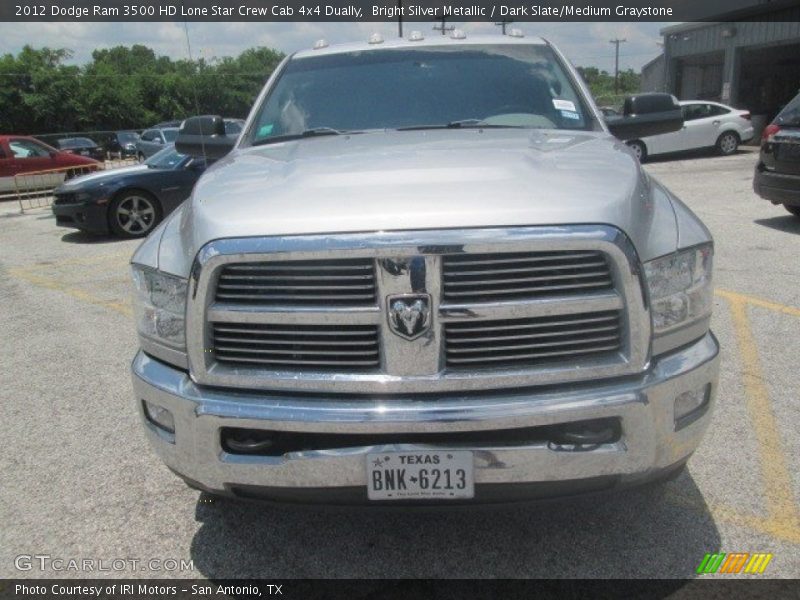 Bright Silver Metallic / Dark Slate/Medium Graystone 2012 Dodge Ram 3500 HD Lone Star Crew Cab 4x4 Dually