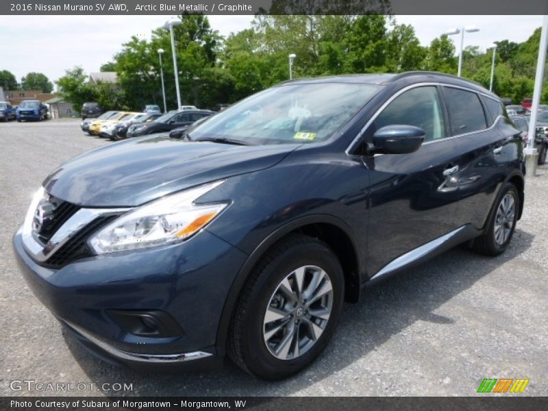 Arctic Blue Metallic / Graphite 2016 Nissan Murano SV AWD