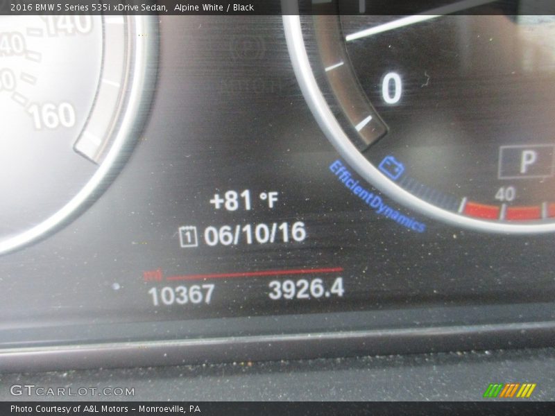 Alpine White / Black 2016 BMW 5 Series 535i xDrive Sedan