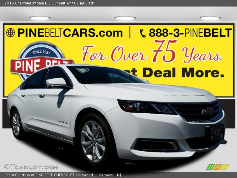 Summit White / Jet Black 2016 Chevrolet Impala LT