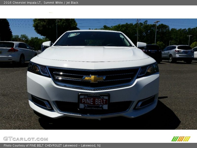Summit White / Jet Black 2016 Chevrolet Impala LT