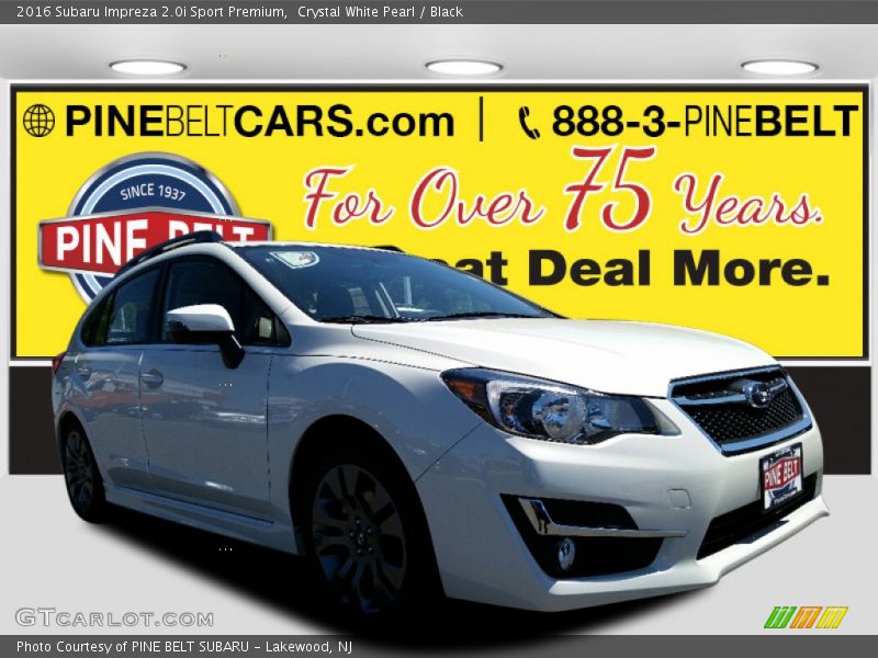 Crystal White Pearl / Black 2016 Subaru Impreza 2.0i Sport Premium