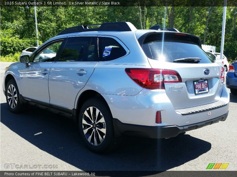 Ice Silver Metallic / Slate Black 2016 Subaru Outback 3.6R Limited
