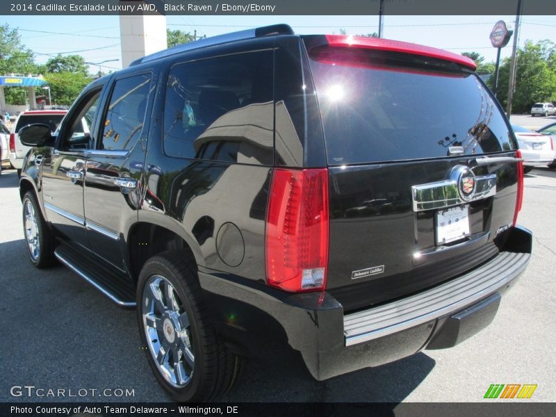 Black Raven / Ebony/Ebony 2014 Cadillac Escalade Luxury AWD