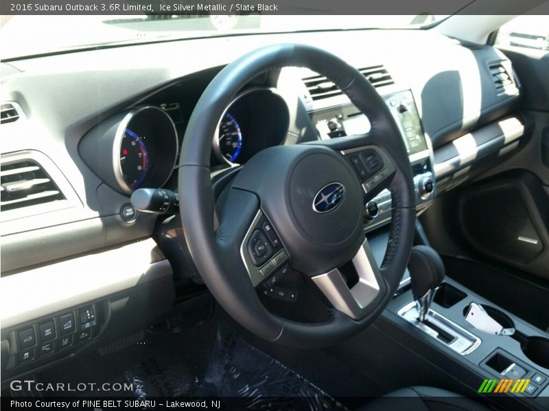 Ice Silver Metallic / Slate Black 2016 Subaru Outback 3.6R Limited