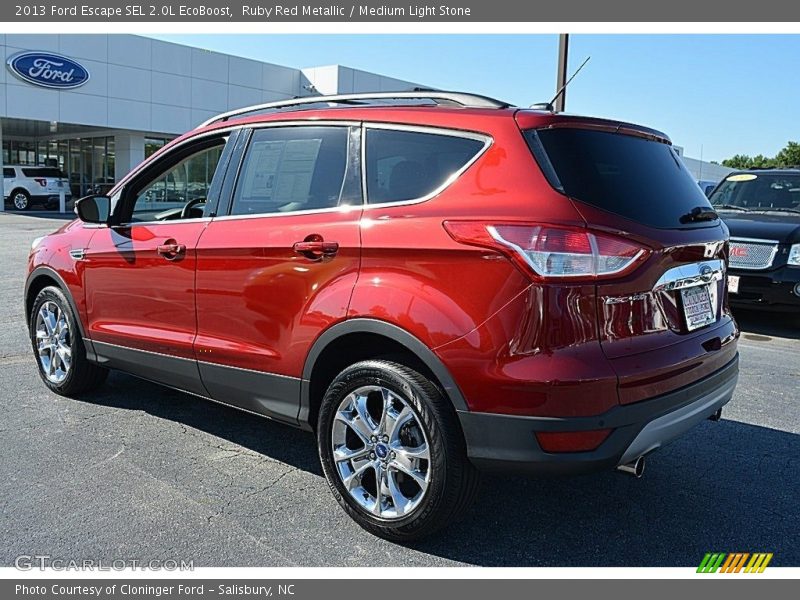 Ruby Red Metallic / Medium Light Stone 2013 Ford Escape SEL 2.0L EcoBoost