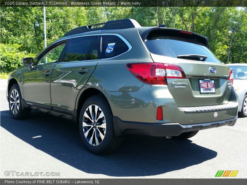 Wilderness Green Metallic / Warm Ivory 2016 Subaru Outback 2.5i Limited