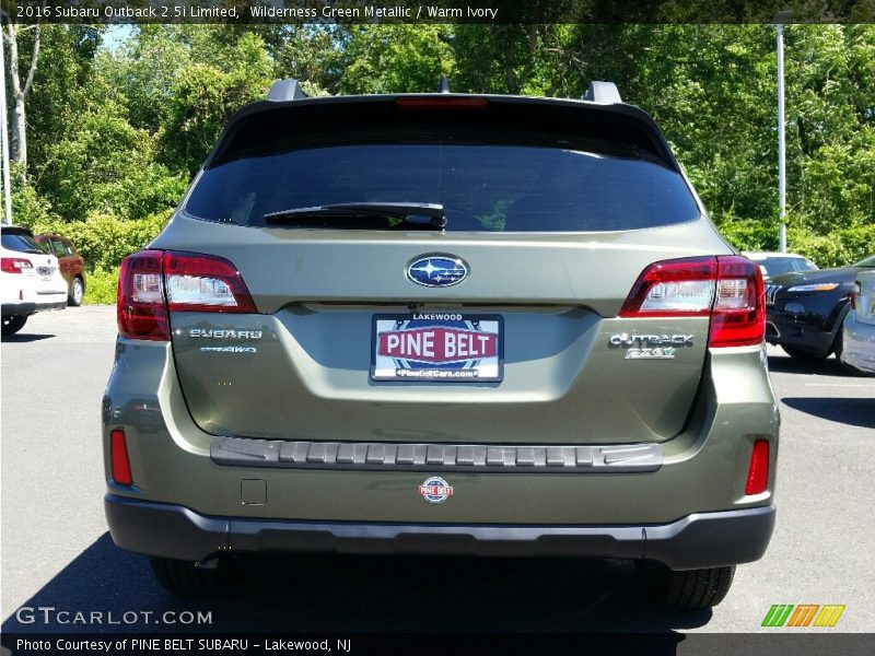 Wilderness Green Metallic / Warm Ivory 2016 Subaru Outback 2.5i Limited