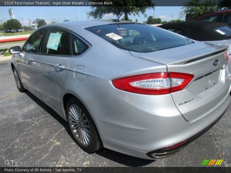 Ingot Silver Metallic / Charcoal Black 2016 Ford Fusion Titanium