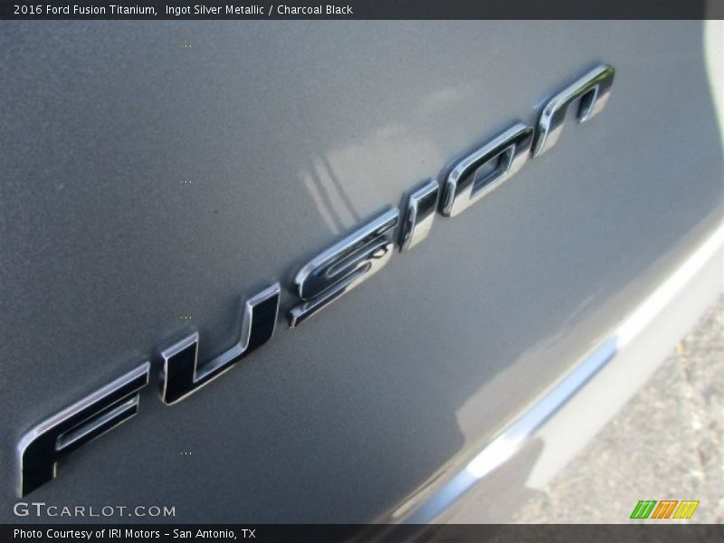 Ingot Silver Metallic / Charcoal Black 2016 Ford Fusion Titanium