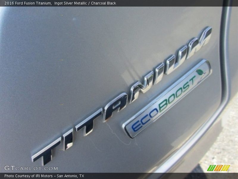 Ingot Silver Metallic / Charcoal Black 2016 Ford Fusion Titanium