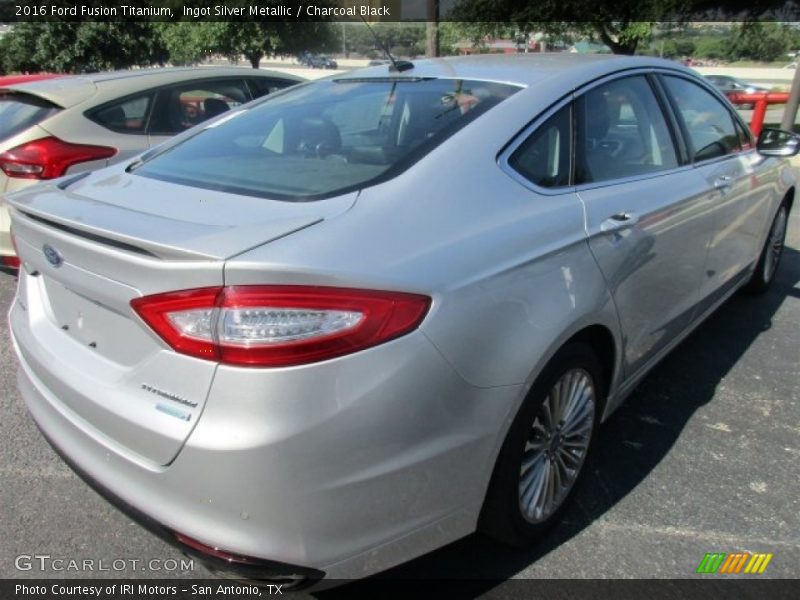Ingot Silver Metallic / Charcoal Black 2016 Ford Fusion Titanium