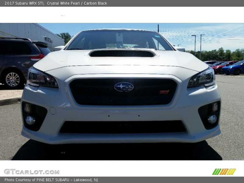 Crystal White Pearl / Carbon Black 2017 Subaru WRX STI