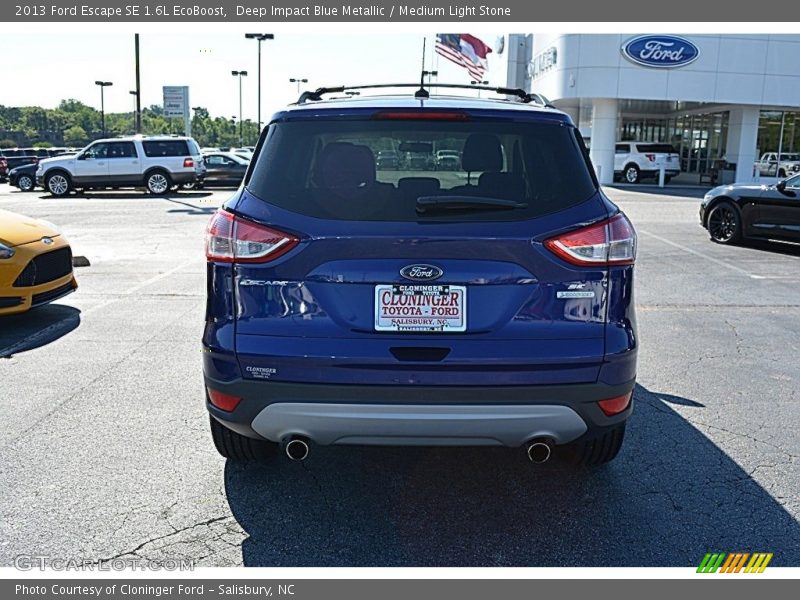 Deep Impact Blue Metallic / Medium Light Stone 2013 Ford Escape SE 1.6L EcoBoost