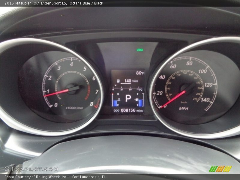 Octane Blue / Black 2015 Mitsubishi Outlander Sport ES