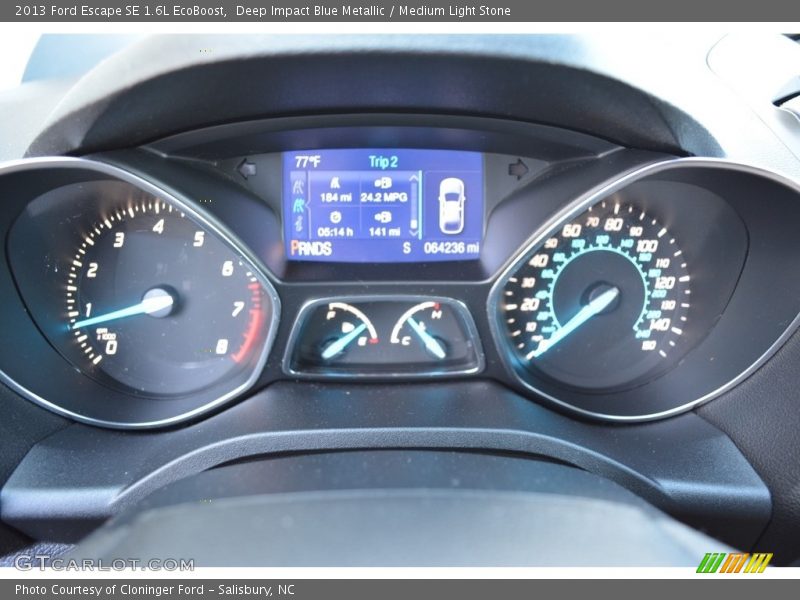 Deep Impact Blue Metallic / Medium Light Stone 2013 Ford Escape SE 1.6L EcoBoost