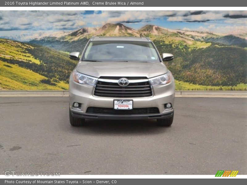 Creme Brulee Mica / Almond 2016 Toyota Highlander Limited Platinum AWD