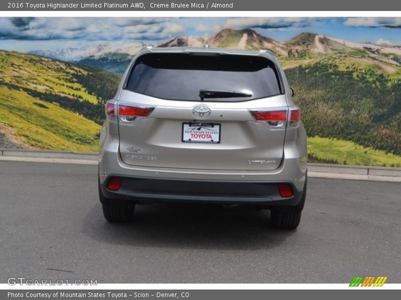 Creme Brulee Mica / Almond 2016 Toyota Highlander Limited Platinum AWD