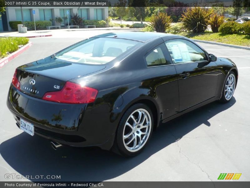 Black Obsidian / Wheat Beige 2007 Infiniti G 35 Coupe