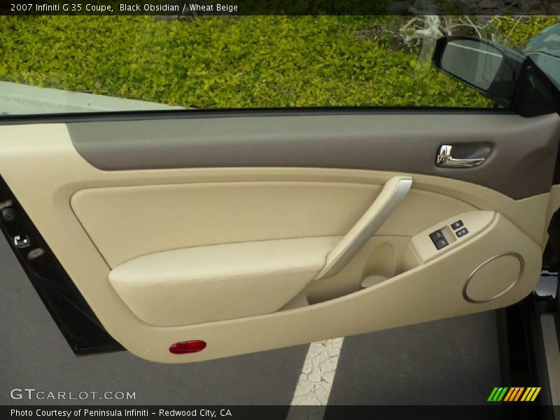 Black Obsidian / Wheat Beige 2007 Infiniti G 35 Coupe