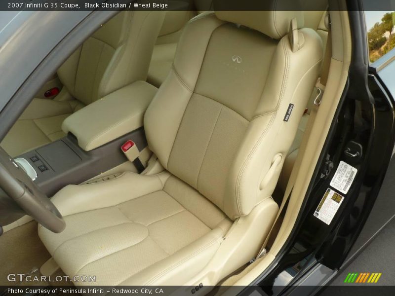 Black Obsidian / Wheat Beige 2007 Infiniti G 35 Coupe