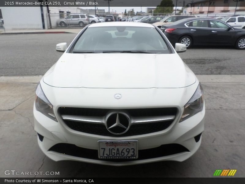 Cirrus White / Black 2015 Mercedes-Benz CLA 250