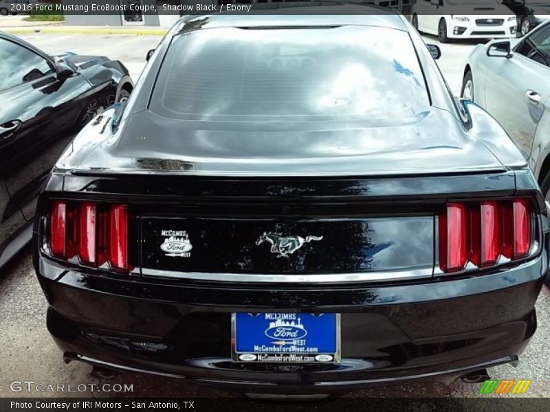 Shadow Black / Ebony 2016 Ford Mustang EcoBoost Coupe