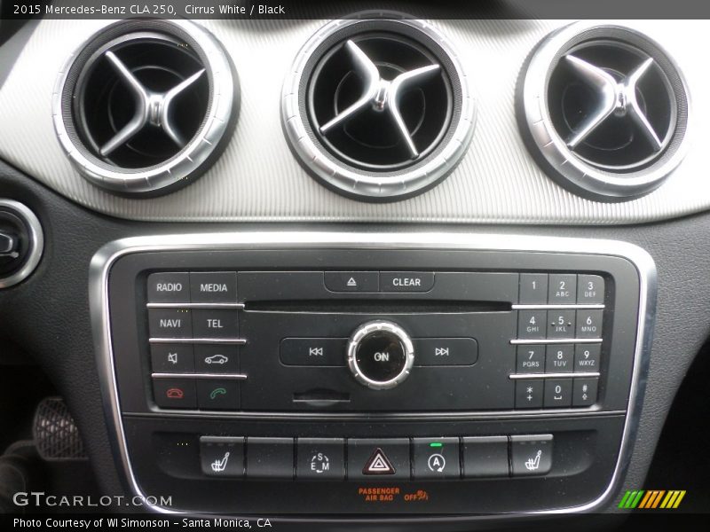 Cirrus White / Black 2015 Mercedes-Benz CLA 250