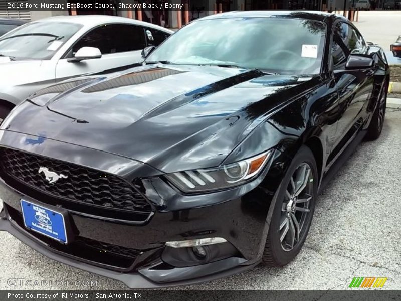 Shadow Black / Ebony 2016 Ford Mustang EcoBoost Coupe