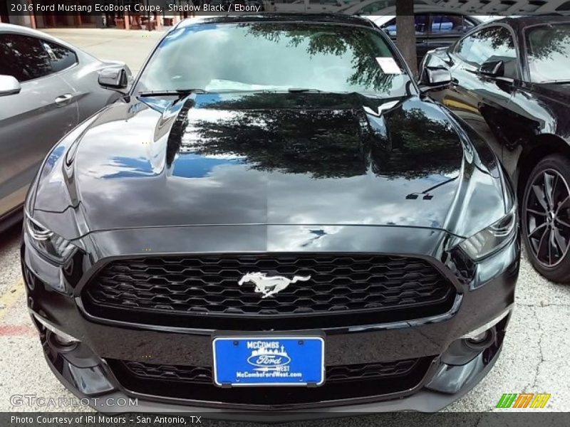 Shadow Black / Ebony 2016 Ford Mustang EcoBoost Coupe
