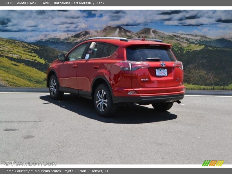 Barcelona Red Metallic / Black 2016 Toyota RAV4 LE AWD