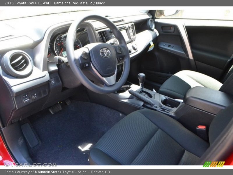 Barcelona Red Metallic / Black 2016 Toyota RAV4 LE AWD