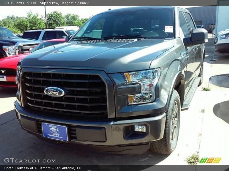 Magnetic / Black 2016 Ford F150 XLT SuperCrew