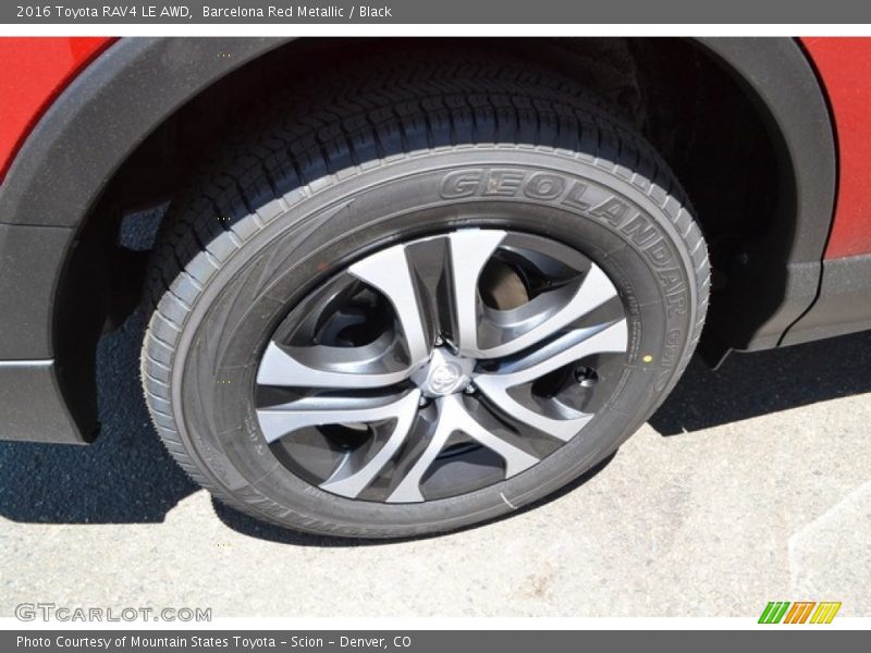 Barcelona Red Metallic / Black 2016 Toyota RAV4 LE AWD