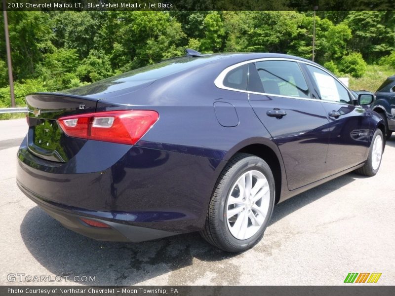 Blue Velvet Metallic / Jet Black 2016 Chevrolet Malibu LT