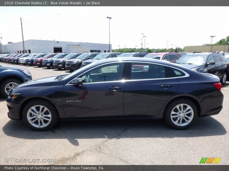Blue Velvet Metallic / Jet Black 2016 Chevrolet Malibu LT
