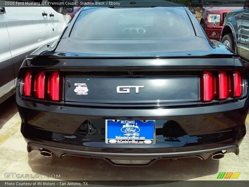 Shadow Black / Ebony 2016 Ford Mustang GT Premium Coupe