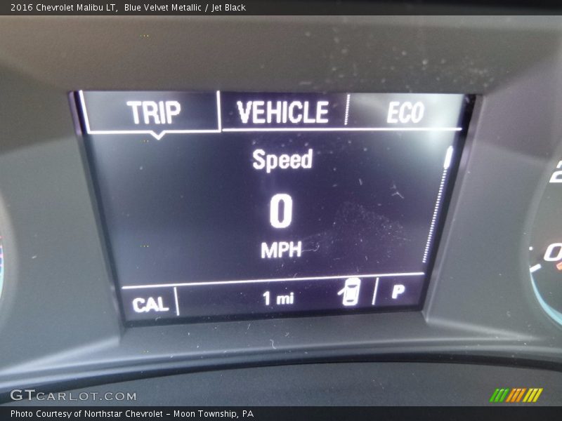 Blue Velvet Metallic / Jet Black 2016 Chevrolet Malibu LT