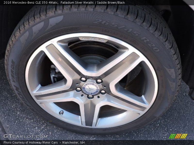 Palladium Silver Metallic / Saddle Brown/Black 2016 Mercedes-Benz GLE 350 4Matic