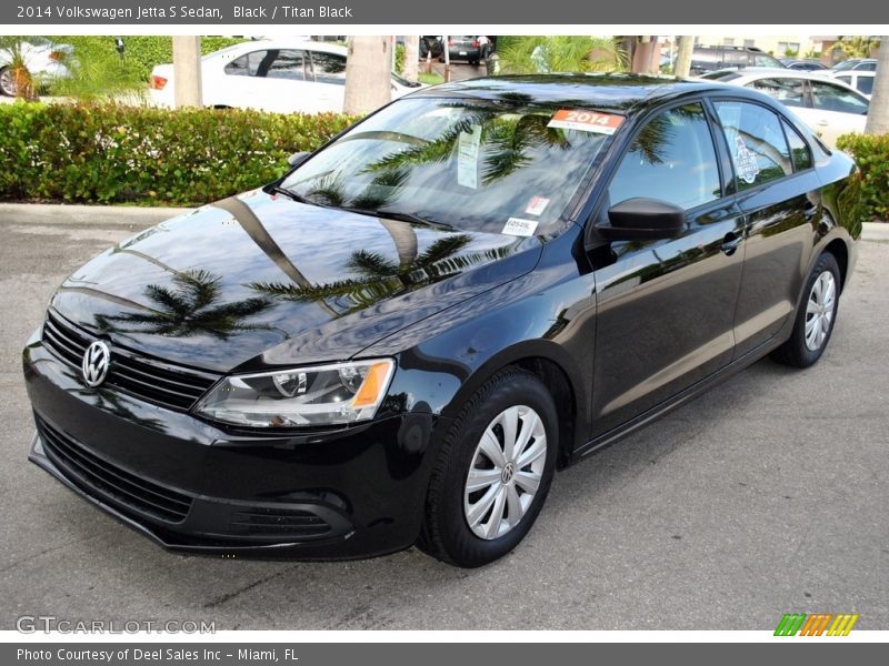 Black / Titan Black 2014 Volkswagen Jetta S Sedan
