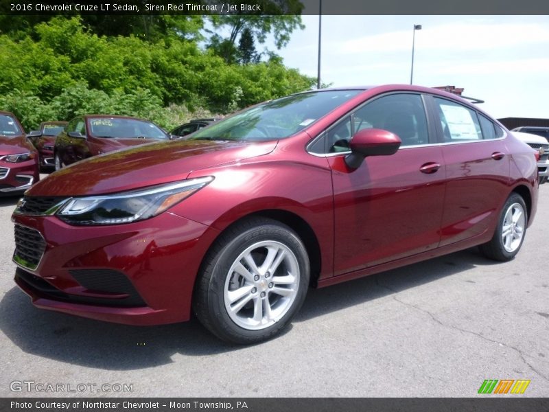 Siren Red Tintcoat / Jet Black 2016 Chevrolet Cruze LT Sedan