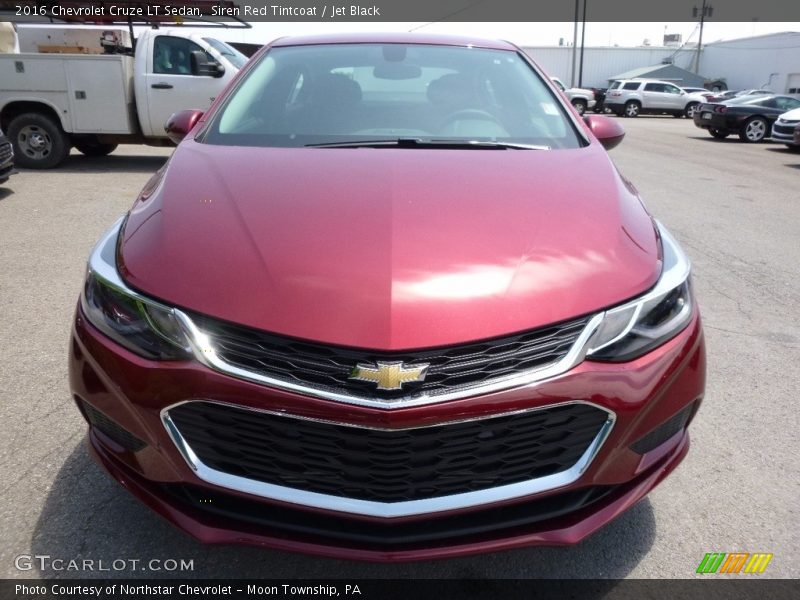 Siren Red Tintcoat / Jet Black 2016 Chevrolet Cruze LT Sedan