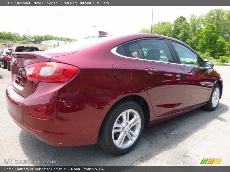 Siren Red Tintcoat / Jet Black 2016 Chevrolet Cruze LT Sedan