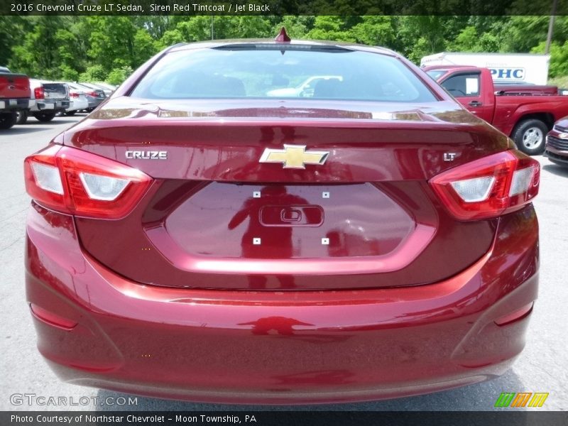 Siren Red Tintcoat / Jet Black 2016 Chevrolet Cruze LT Sedan