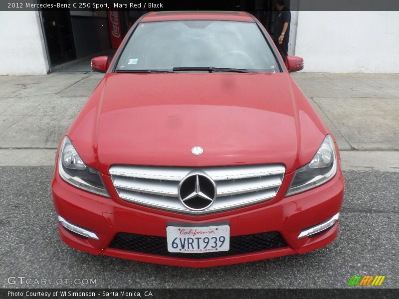 Mars Red / Black 2012 Mercedes-Benz C 250 Sport