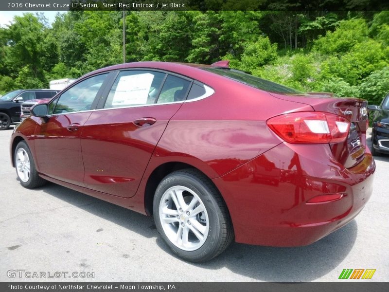 Siren Red Tintcoat / Jet Black 2016 Chevrolet Cruze LT Sedan