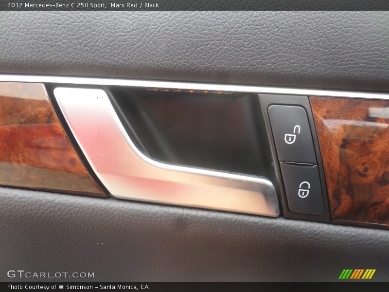 Mars Red / Black 2012 Mercedes-Benz C 250 Sport